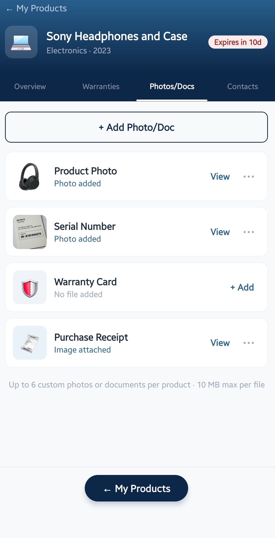 Product library